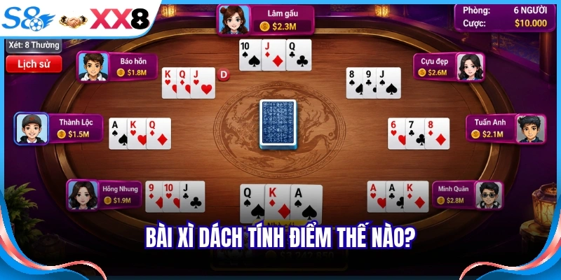 Bài xì dách tính điểm thế nào?