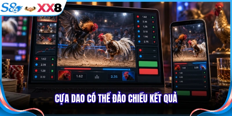 Cựa dao có thể đảo chiều kết quả