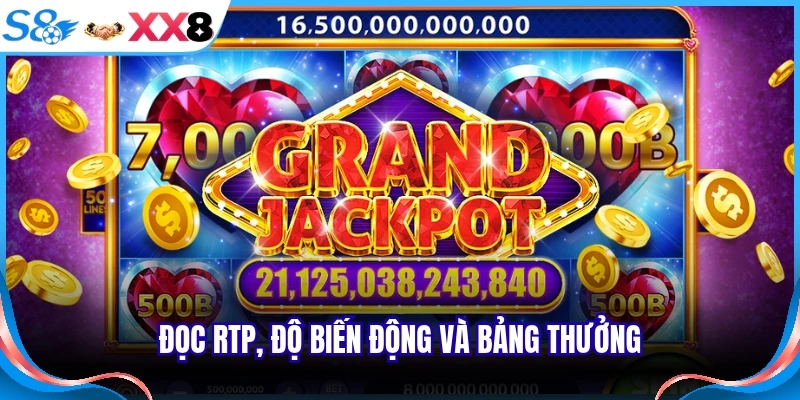 Đọc RTP, độ biến động và bảng thưởng