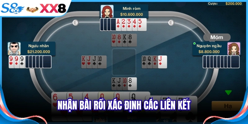 Nhận bài rồi xác định các liên kết