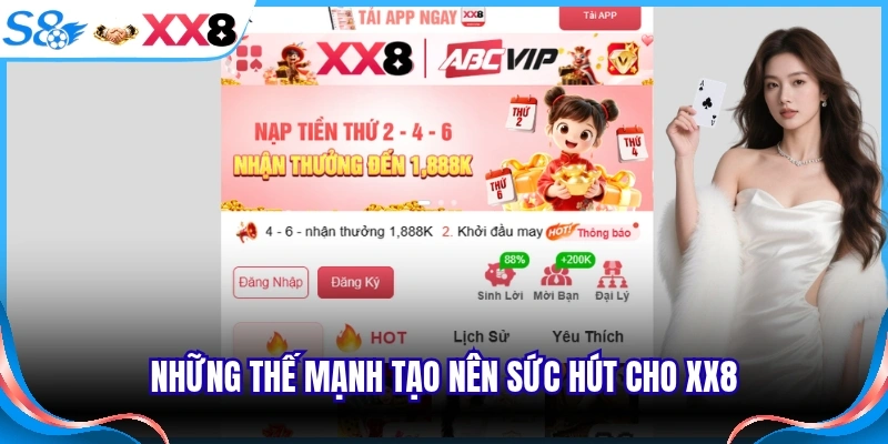 Những thế mạnh tạo nên sức hút cho XX8