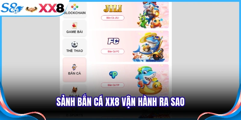 Sảnh bắn cá XX8 vận hành ra sao