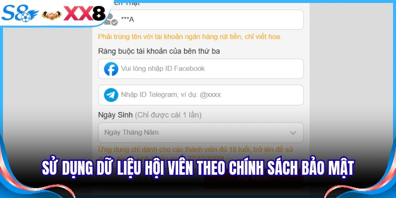 Sử dụng dữ liệu hội viên theo chính sách bảo mật