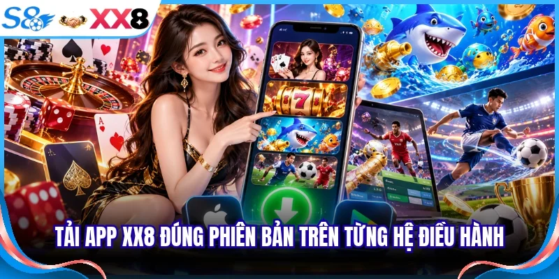 Tải app XX8 đúng phiên bản trên từng hệ điều hành